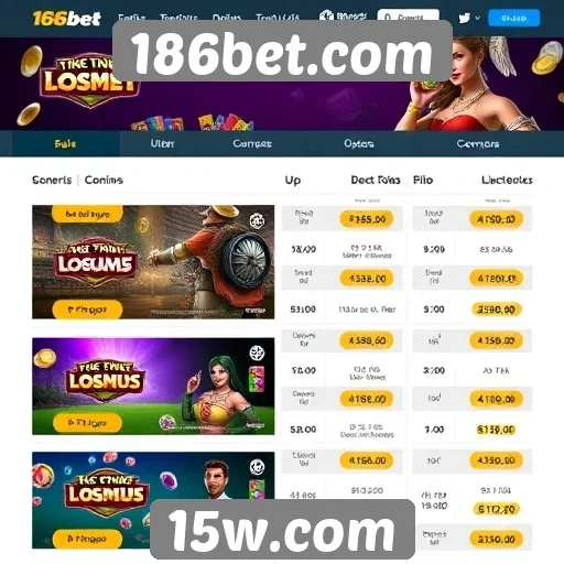 Estudo sobre as ofertas de jogos disponíveis no 186bet